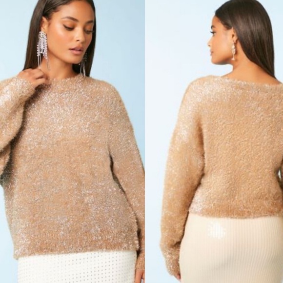 Occassion Metallic Knit Sweater - Picture 4 of 16